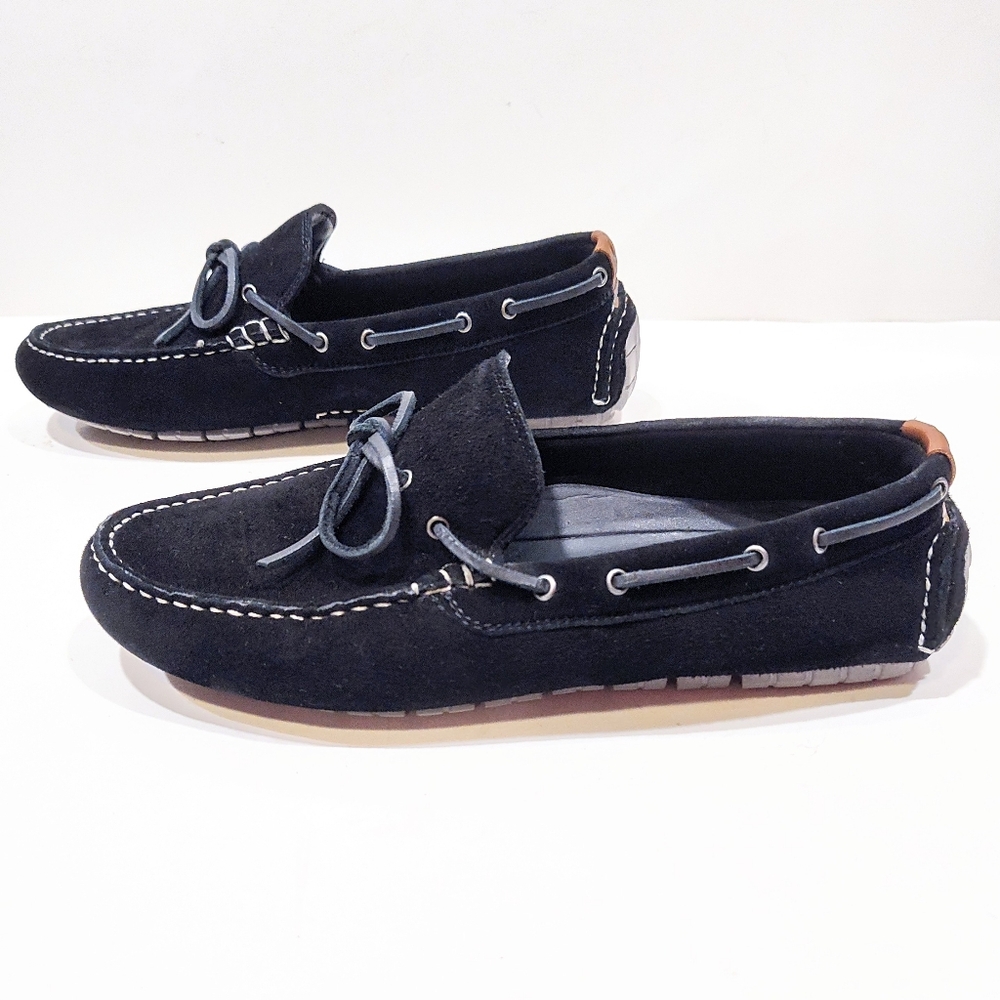 Cole Haan Zerogrand Camp Moc Driver Black Suede Mens 10M Loafers C25991 - Picture 4 of 14